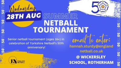 Celebrate Yorkshire Netball's 50th Anniversary 