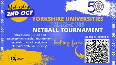 Celebrate Yorkshire Netball's 50th Anniversary 